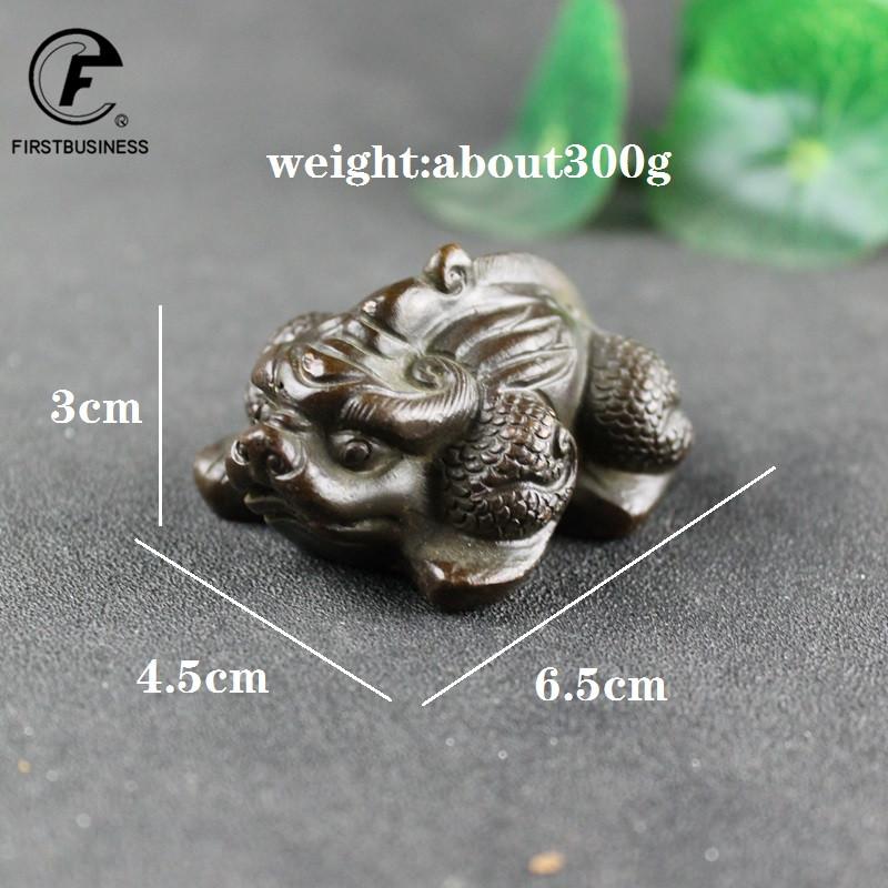 Solid Brass BIG Toad Figurines Tea Pet Table Toy Ornament Decoration Crafts Accessories Lucky Copper Animal Statues Decor