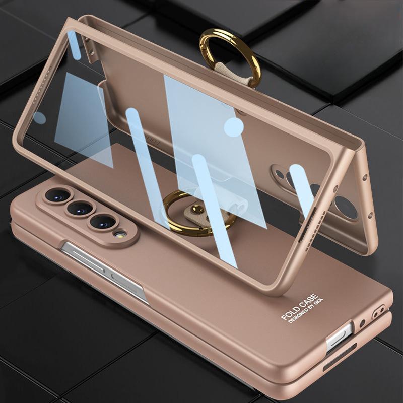 

Складной чехол для телефона Samsung Zfol4, складной чехол для телефона, модный матовый жесткий чехол с кронштейном, защитный чехол W23