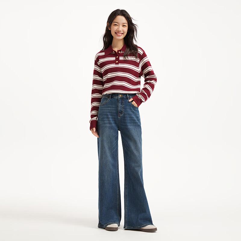 Hotwind Women's Fashion Wide-Leg Jeans