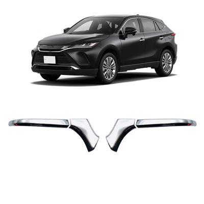 BKY Toyota Harrier Série 80 Espelho Lateral da Porta Dedicado Cromado Novo Harrier Peças de Personalização Acabamento, Dress-Up (Prata)