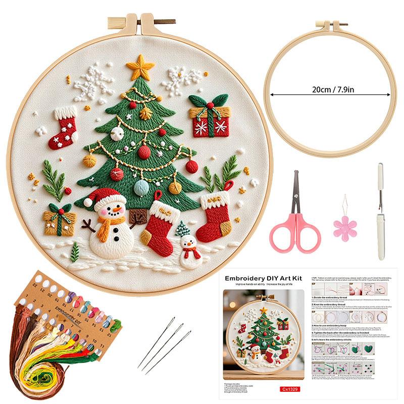 New Christmas Embroidery Handmade Diy Material Package Christmas Embroidery Belt Accessories