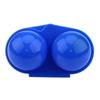 Plastic 2pcs Eggs Carrier Storage Box container For Outdoor Picnic Camping Use(Blue)