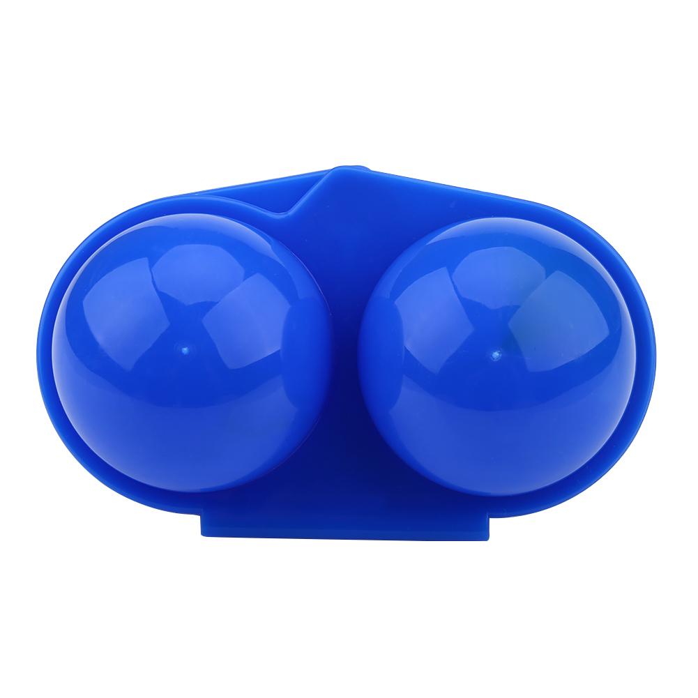 Plastic 2pcs Eggs Carrier Storage Box container For Outdoor Picnic Camping Use(Blue)