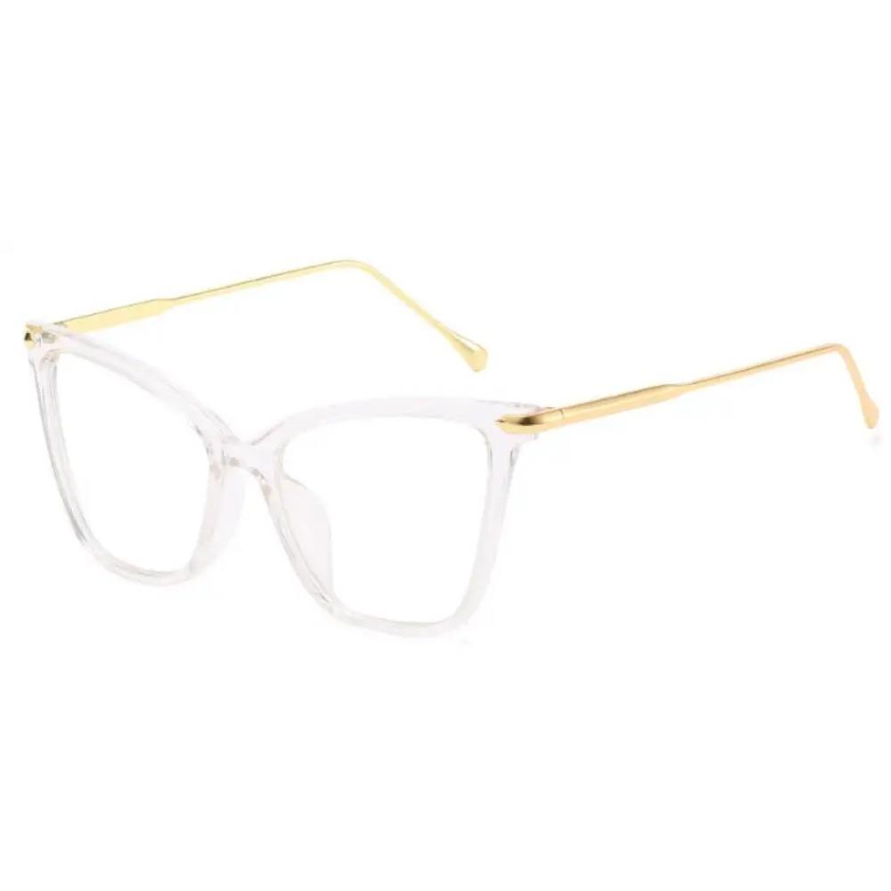 

Модные очки для чтения «кошачий глаз» для женщин, рецептурные линзы, большие женские прозрачные очки, очки для пожилых читателей, оправы для очков +75