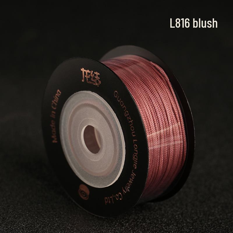 Dragon Knot High-A Jade Thread: Eco-friendly, Colorfast Jewelry Weaving Cord, 79 Colors, Handmade DIY Bracelet Material.