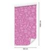 Wallpaper School Supplies Powder Pink Background, Powder Pink Center 50x1000