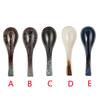 13cm japonská retro keramická polévková lžíce, jídelní lžíce na rýži, kuchyňská servírovací čajová lžička, stolní nádobí, kuchyňské kuchyňské náčiní