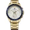 Luke White Dial Gold Coated Stainless Steel Bracelet Men's Quartz Watch 1791121