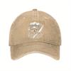 Cotton Chef-Themed Baseball Cap with Adjustable Curved Brim - Lightweight, Sun-Protective Dad Hat for Outdoor Activities, Black