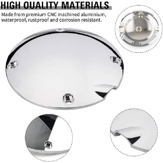 GZYF 4 Holes Timing Points Cover, Motorcycle Domed Ignition Engine Cover for Harley Davidson for Sportster XL1200 883 1994-2003