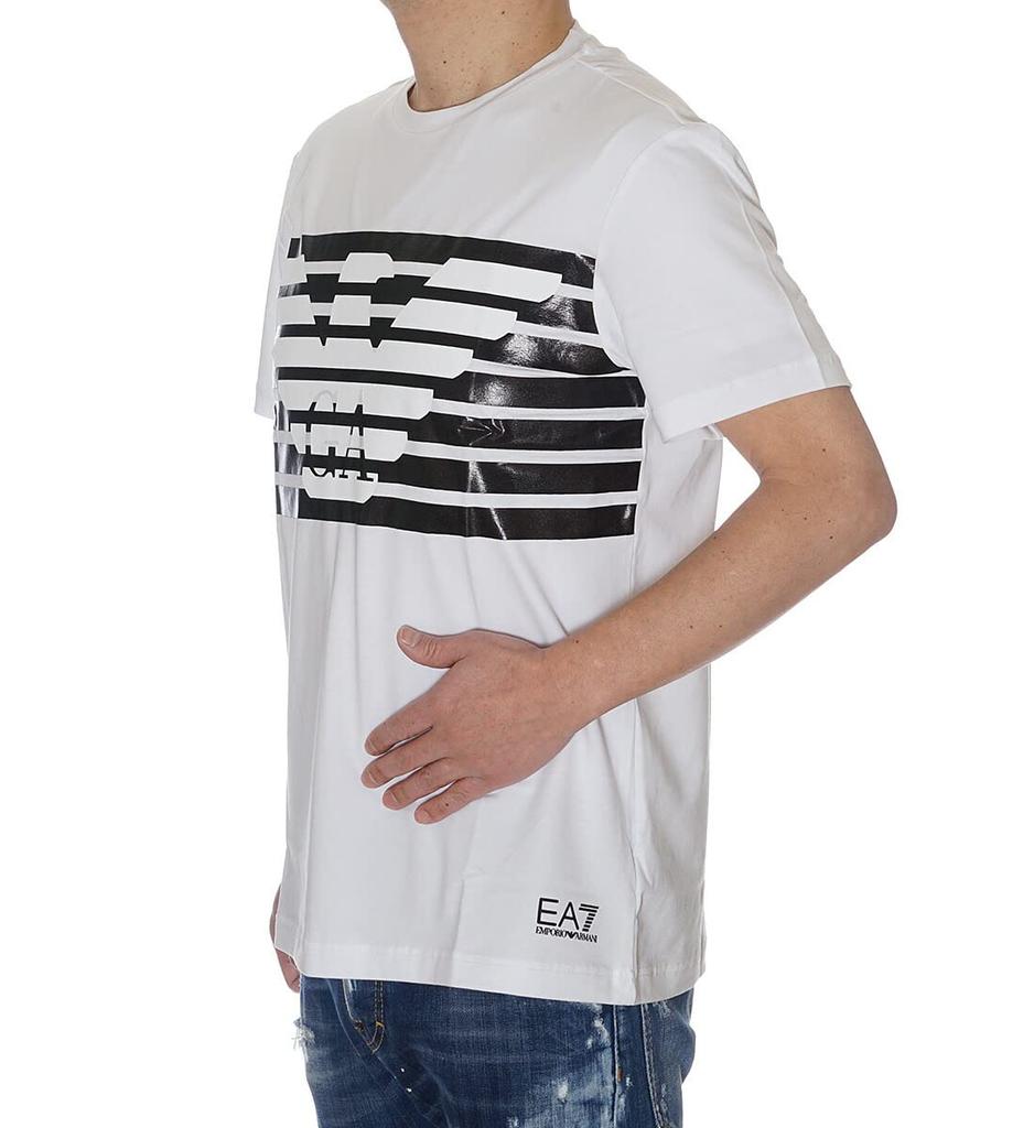 [Emporio Armani] EA7 T-shirt, Short-sleeved, Men's, 3LPT60 PJ3NZ 1100 (white), Size M [Parallel Import]