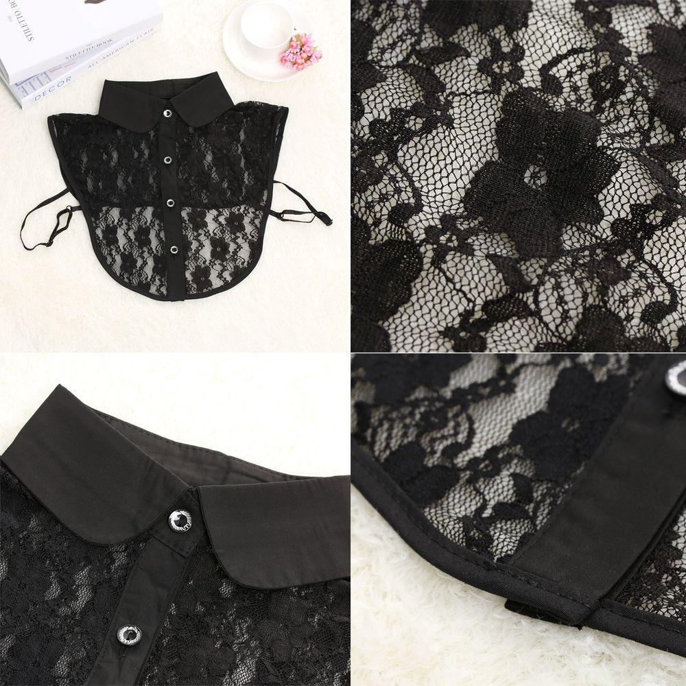 Fashion Solid Shirt Blouse False Collar Detachable Lace Clothes Accessories