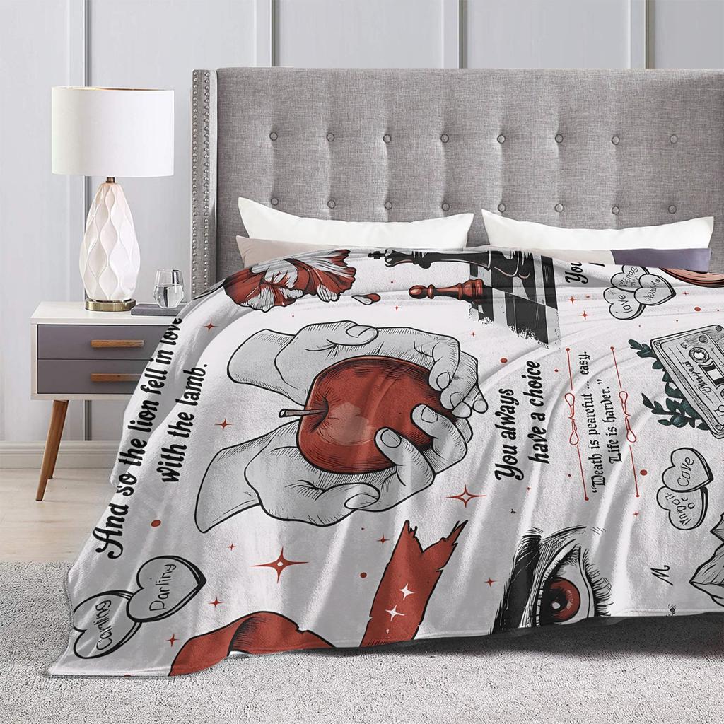 Jacob Die Twilight Saga Decke Qualität Warm Weich Überwurfdecke Winter Mädchen Jungen Sofa Bett Grafischer Bettbezug