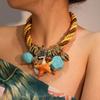 Statement Boho Halsketting met Zeester & Kikker Ontwerp voor Vrouwen Trendy Bruiloft Feest Sieraden