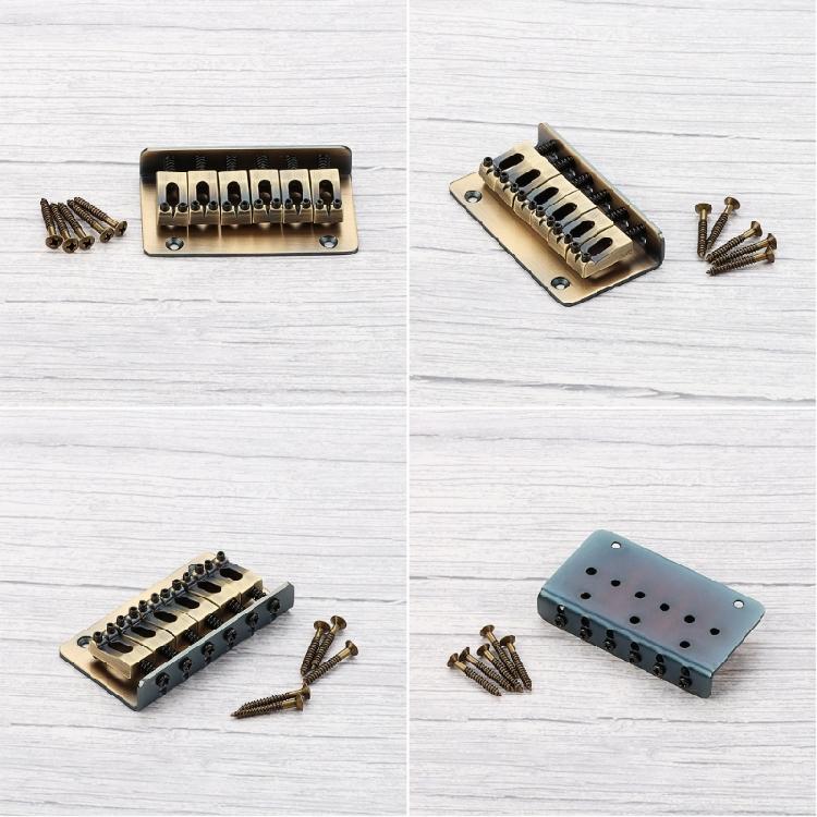 6 String Electric Bass Fixed Bridge Professional Bass Accessory Fixed Bridge Metal Texture Bass Guitar Part for Guitar