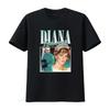 Dámské tričko Lady Diana Princezna z Walesu 90. léta Vintage Styl Top Potisk Móda 3986 vintage Vypraný módní Stylový Měkký streetwear
