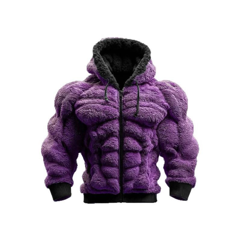 3D Printed Men's Christmas Flannel Long Sleeve Hoodie (2025 Edition)