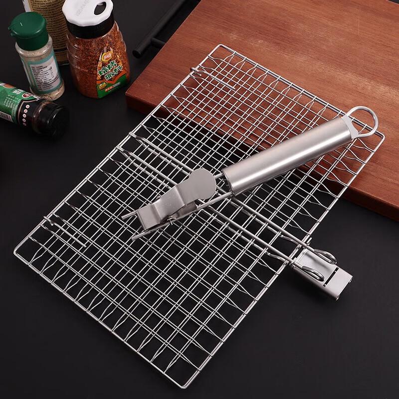 ZISIZ Detachable Handle BBQ Grill Net Set