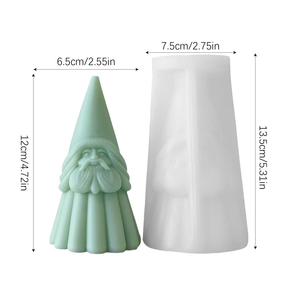

Santa Silicone Candle Mold 3d Santa Statue Crafts Plaster Resin Making Tools Art Craft Christmas Home Party Decorating Supplies