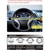 YUNZLAN Stylish Cute Cat Steering Wheel Cover for Women Girl,Leather Auto Car Steering Wheel Cover Universal Fit 15 Inch Car Interior Accessories