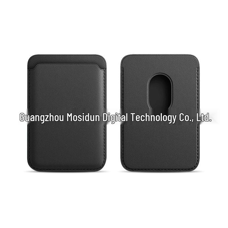iPhone 17-Compatible MagSafe Magnetic Leather Card Holder Sleeve