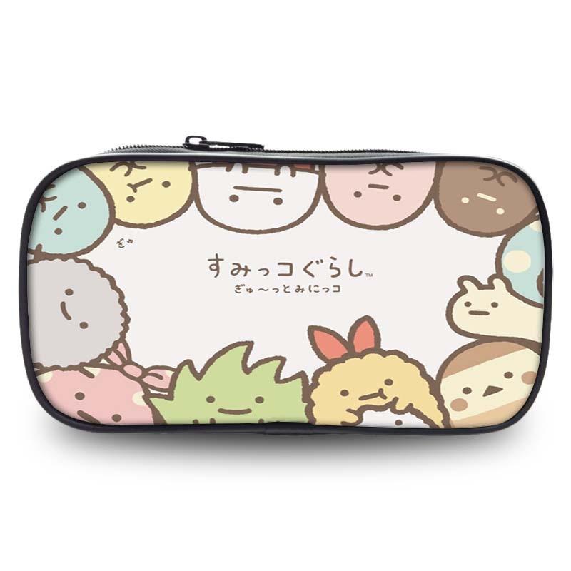 Söt pennställ från Sumikkogurashi i slitstarkt nylon för skol- och kontorsmaterial