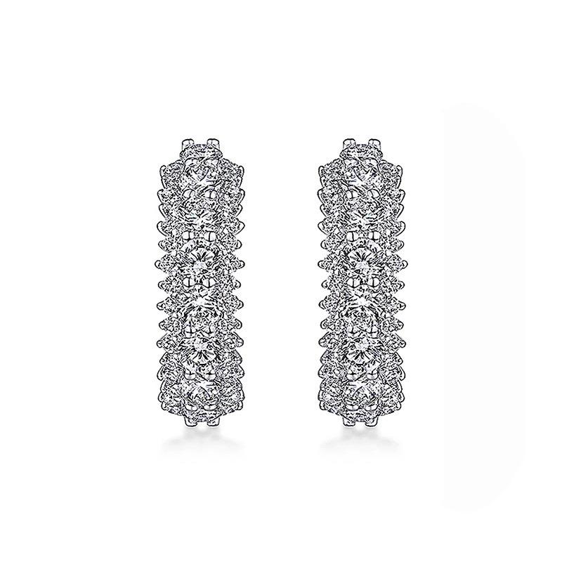 French Circle Earrings, Premium Fashion Celebrity Ear Buckles, Prom Celebrity Premium Atmosphere Earrings