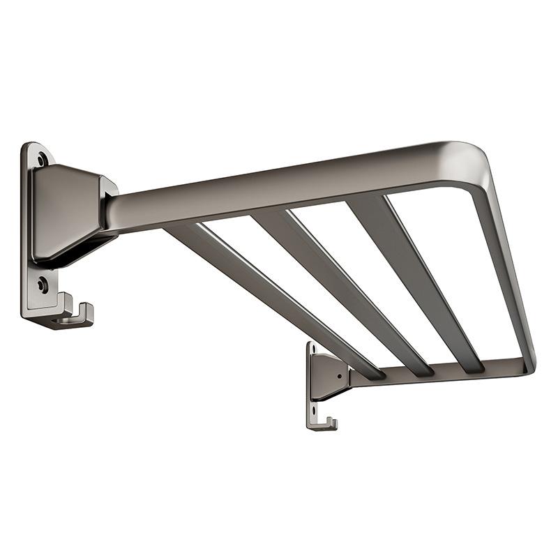 Multi Purpose Aluminum Alloy Wall Mounted Foldable Shelf 60 * 24.5cm