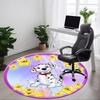 1pc Dalmatian, Starry Night Carpet for Office Non-Slip, Round Carpet, Soft & Comfortable, Carpet for Office, Lightweight Round Floor Mat