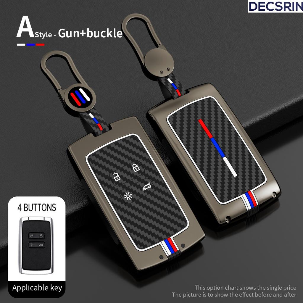 Coque de clé de voiture Coquille Porte-clés Pour Renault Koleos Kadjar Scenic Megane Sandero Espace Clio Captur Kangoo Laguna Talisman Twingo