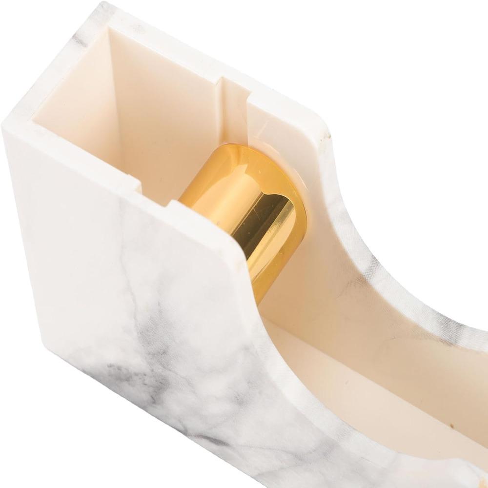 Heavy Duty Base Tape Roll Holder Gold Desktop Tape Dispenser Desk Tape Dispenser  For Office Desk