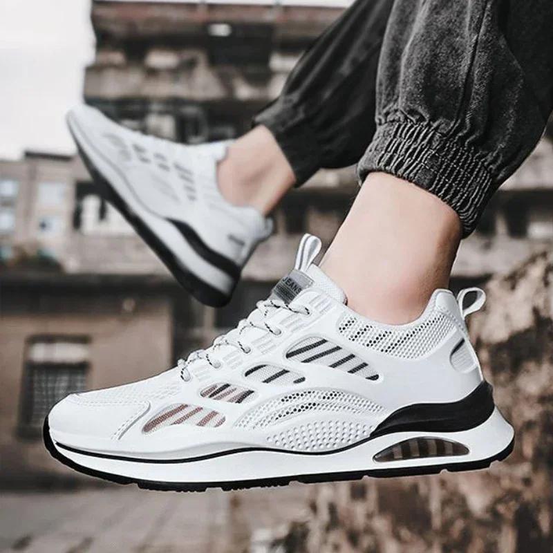 Mesh Breathable Casual Men Shoes Summer Soft Sole Anti Slip Outdoor Running Shoes Luxury Designer High Quality Men's Sneakers