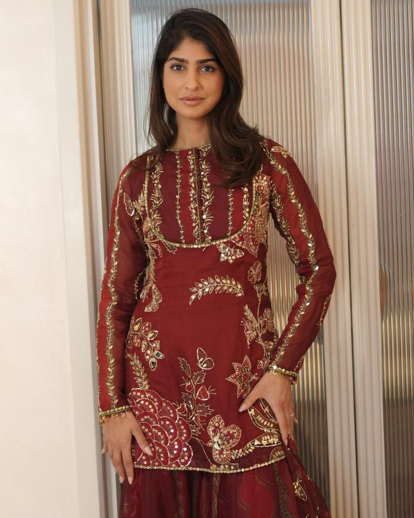Women Designer Party Wear Soft Organza Salwar Suit Sharara Set Indian Ethnic Bollywood