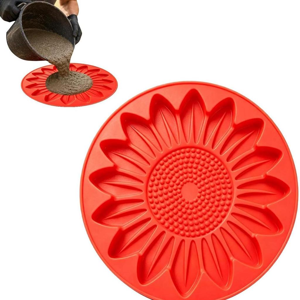 New Reusable Sunflower Stepping Stone Silicone Mold