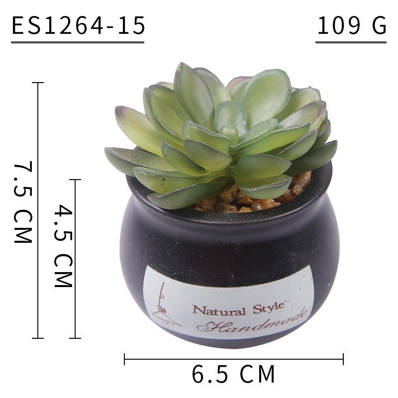 Home Decoration Simulation Succulent Plant Cement Bonsai, Fake Succulent Potted Plant, Mini Simulation Succulent Potted Plant