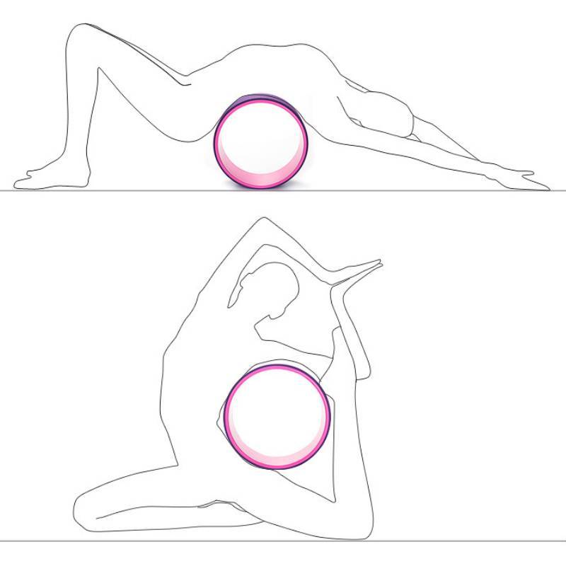 Yoga Wheel Tpe Foam For Backbend Flexibility Fitness And Wellness