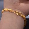 20CM Trendy Gold Color Men Bracelet Couple Middle East Dubai Hip Hop Bracelet for Man Women
