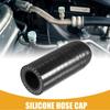 16mm 063" ID Universal Silicone Coolant Cap Intake Vacuum Hose End Plug Black
