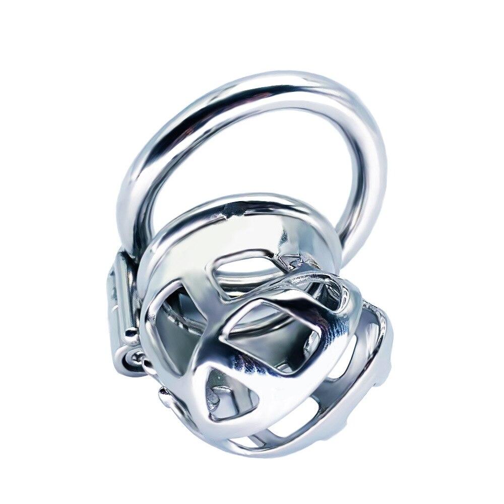 CB Lock for Men Stainless Steel Penis Cage Adult Sex Toy Cock Cage Cockring BDSM Slave Fetish Male Chastity Cuckold