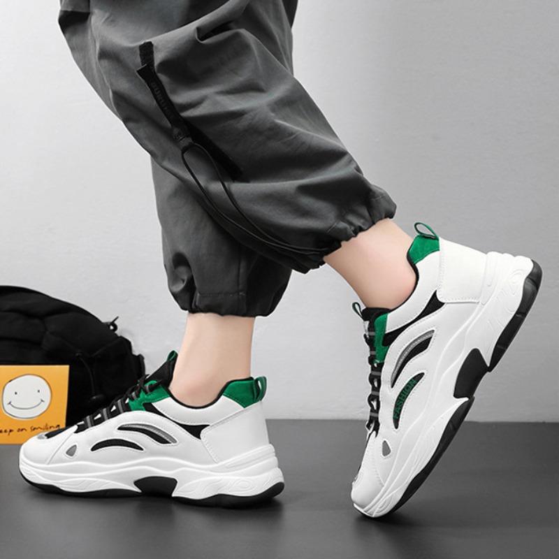 Sneakers for Men Fashion New Breathable Soft-sole Running Shoes Trendy Old Dad Shoe Lightweight Comfortable Platform Shoes Tenis