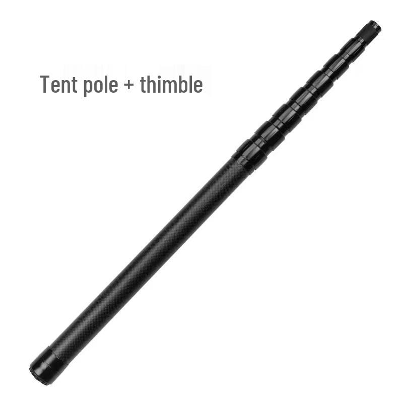 Adjustable Carbon Fiber Landing Net Pole with Screen Support