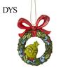 Christmas Tree Ornaments Green Elf Red Car Ornament, Acrylic Hanging Decor Holiday Party Supplies for Mirror, Funny Pendant, Home Decoration Favors