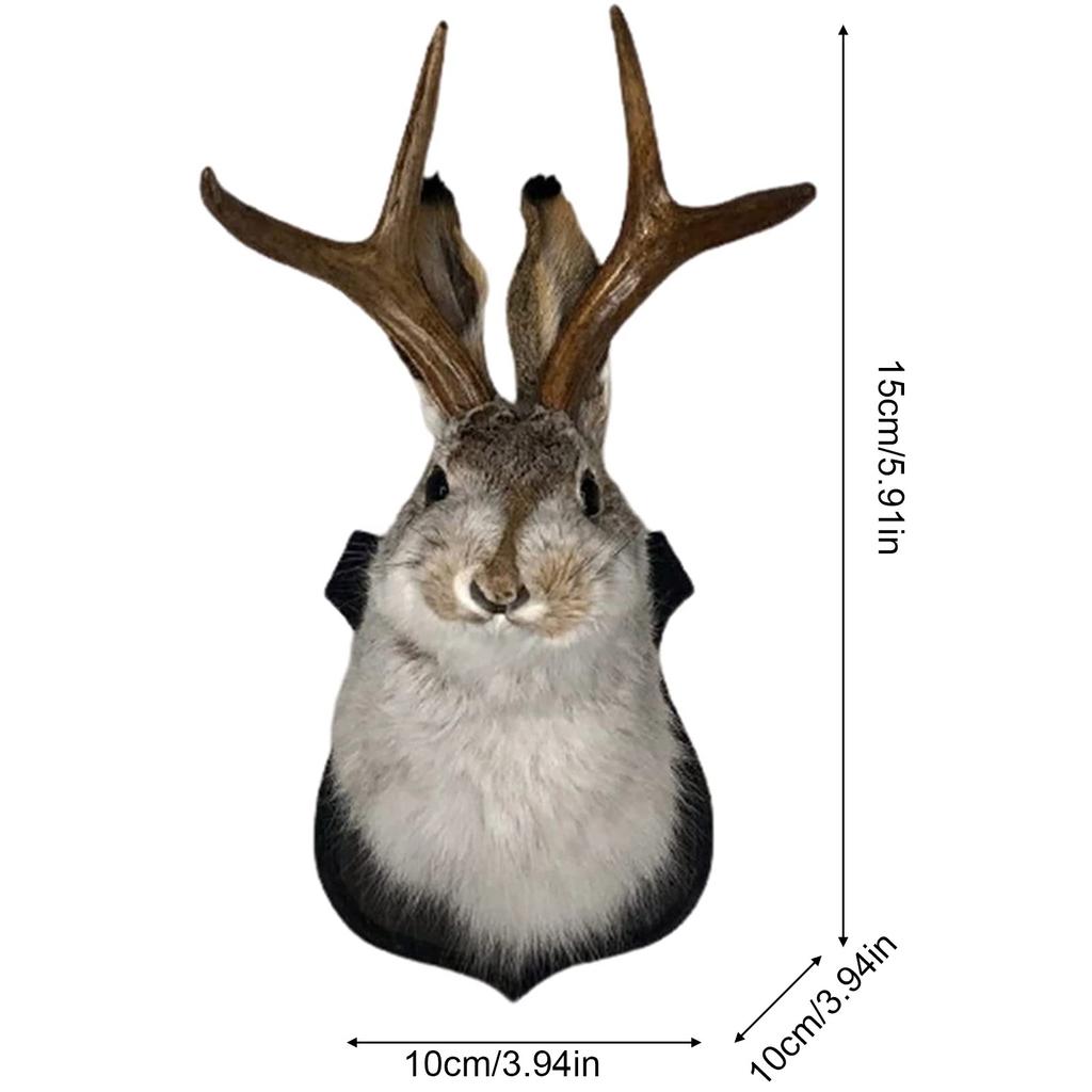 Legend of Antlers Deer Head Wall Mount Resin Decor