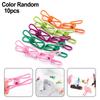10pcs Colorful PVC Clips for Clothes Drying Photos & Papers, Multipurpose Vinyl Coated Metal Spring Clips for Home Organization