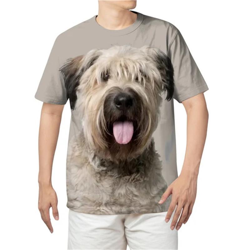 Summer Animal Dog 3D Print T-shirt Summer Men O-Neck Short Sleeve T Shirts