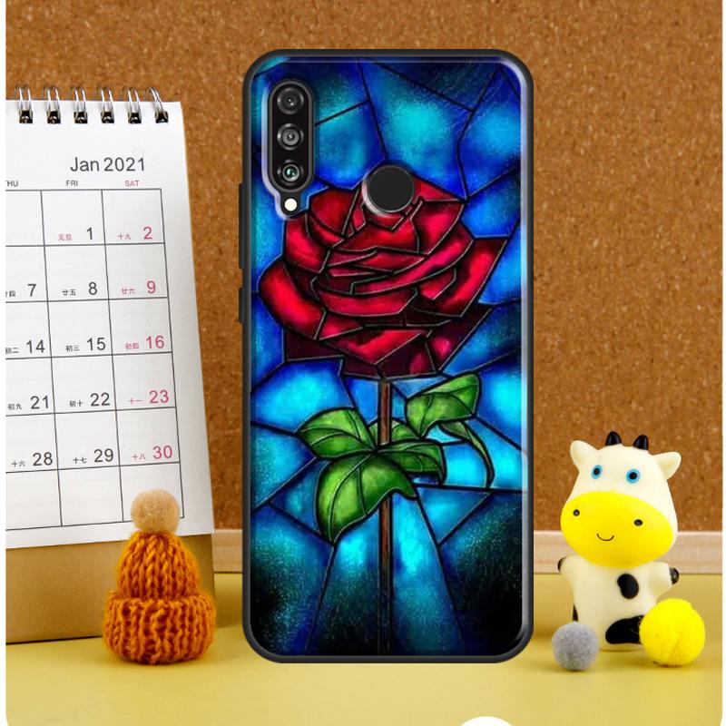 Stained Glass Rose Galaxys Case For Huawei Nova Y70 Y60 Y61 Y91 Y90 10 9 SE 5T 7i 8i 11i 11 P20 P40 Lite P30 Pro Cover