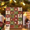 Christmas Countdown Calendar Box Empty 24-Grid Countdown Calendar Box For Kids Decorative Party Favors For Treat Candy Chocolate
