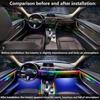 For BMW 2 Series F22 2015-2021 Car LED Ambient Lamps Colorful Atmosphere Lights AutoInterior Neon Strip 64 RGB Lighting Neon Lights 4