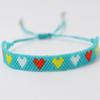 Braccialetto Boemo Fatto a Mano con Perline Miyuki per Donna – Gioiello Regolabile Multicolore con Design a Cuore, Accessorio con Perline Artigianale
