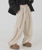 PIANER Corduroy Bonded Wide Parachute Pants (Cream)
